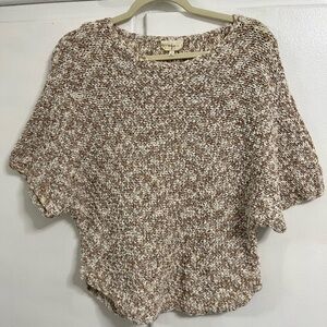 Y/Project Textured Knit Sweater in Brown and Cream